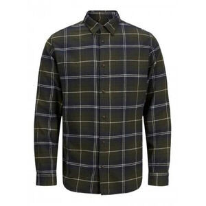 Jack & Jones Dk Green/Navy Plaid Flannel/14868